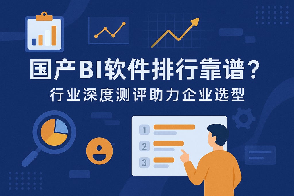 国产BI软件排行靠谱吗？行业深度测评助力企业选型"